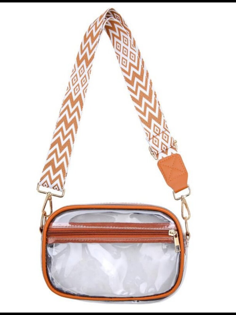 Clear Stadium Approved Crossbody Bag PVC Adjustable Strap